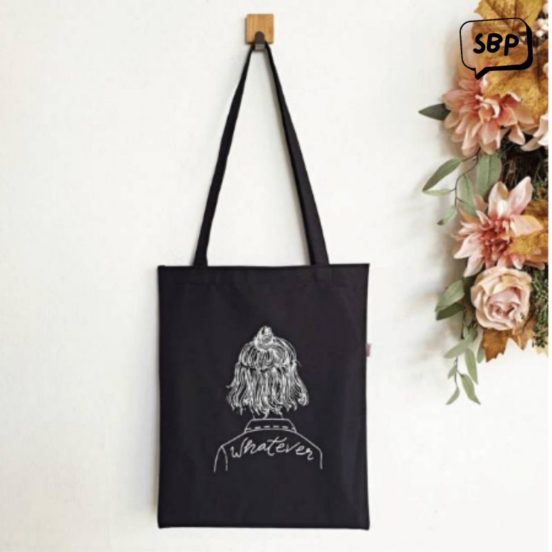 Totebag Resleting Kanvas Motif Lucu Wanita Terbaru 2022