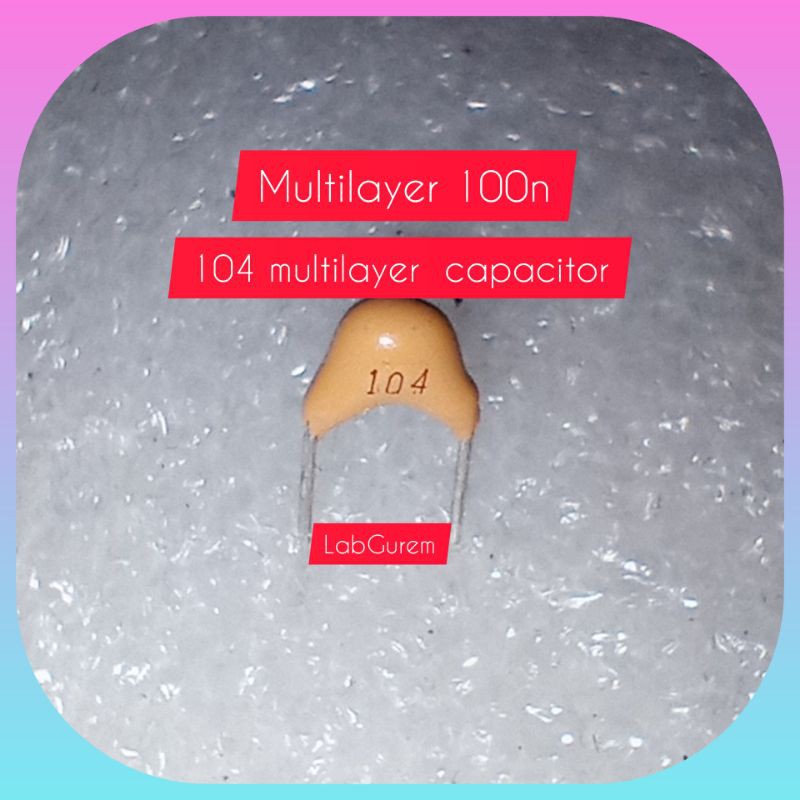 10 pcs MLCC Kapasitor multilayer 104 102  50v