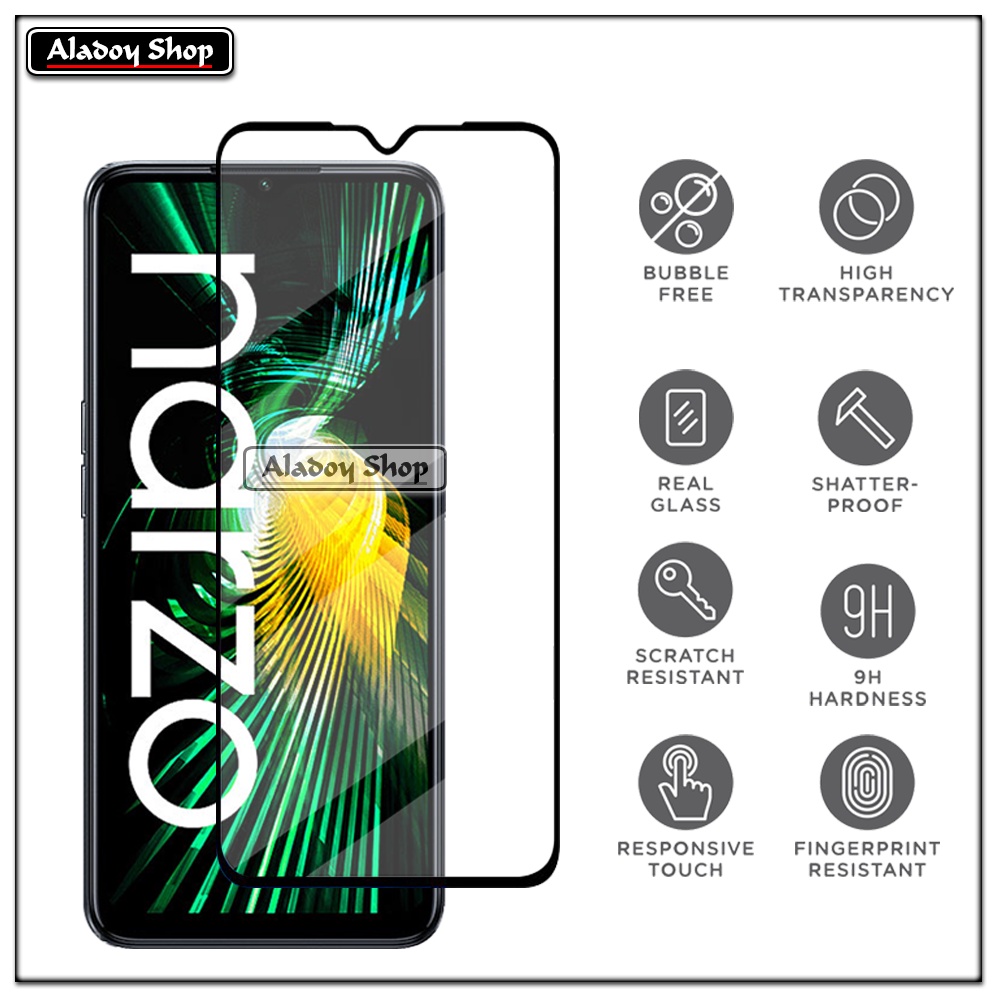 PAKET Tempered Glass + Skin Carbon Film 3D Realme Narzo 50 5G