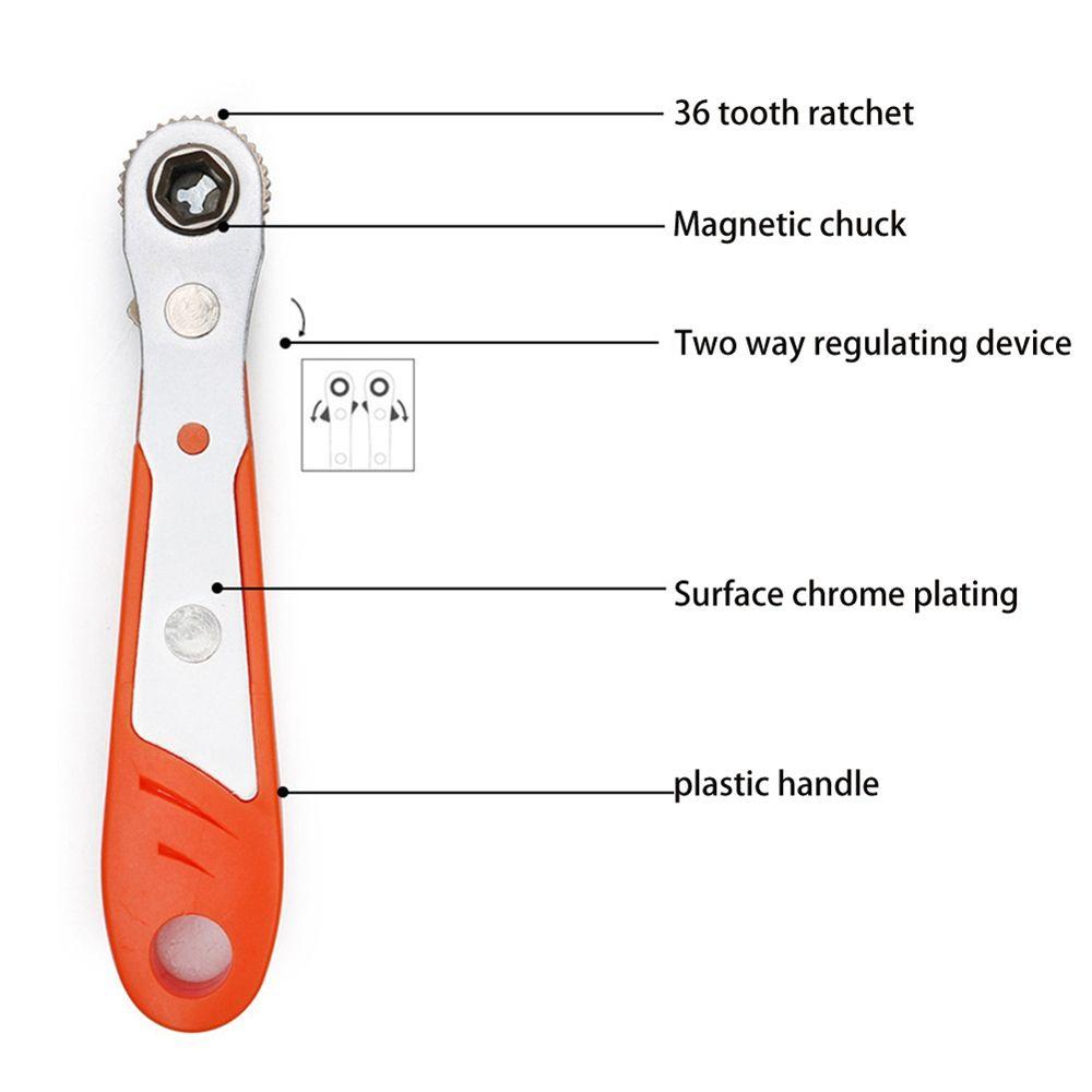 Lanfy Spanner Mini Magnetic Hexagon Screwdriver Metal Torx Quick Release Socket Obeng Alat