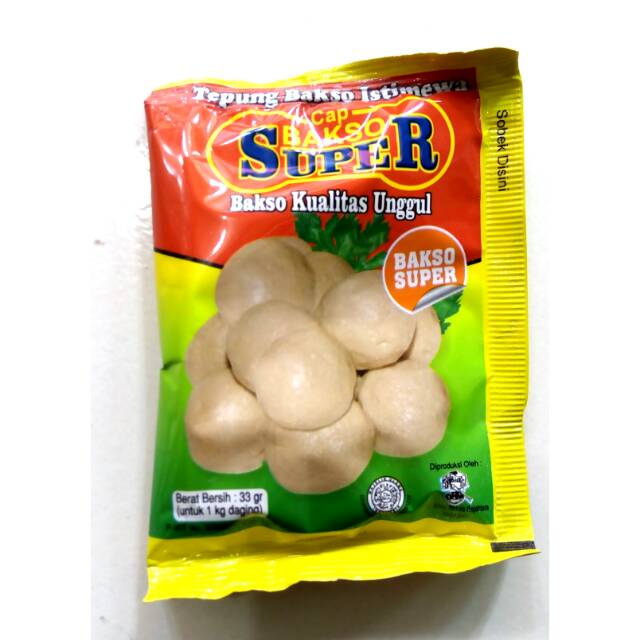 Tepung pengenyal bakso cap bakso super 33gr