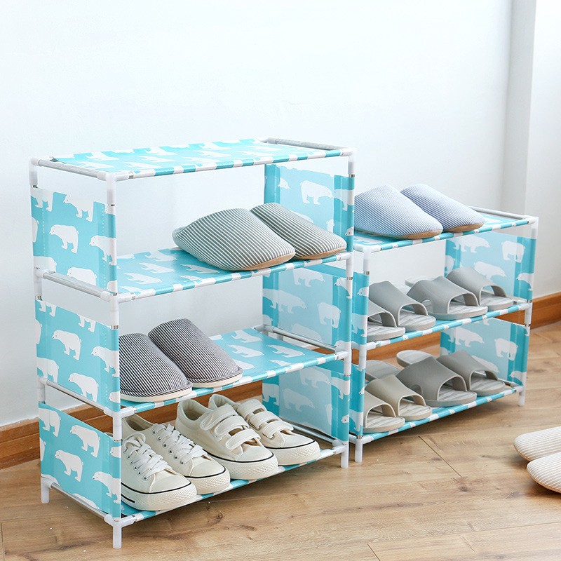 Simple Shoe Rack Multi Layer Assembly Multifunctional Shoe Cabinet Shoe Shelf Shopee Indonesia