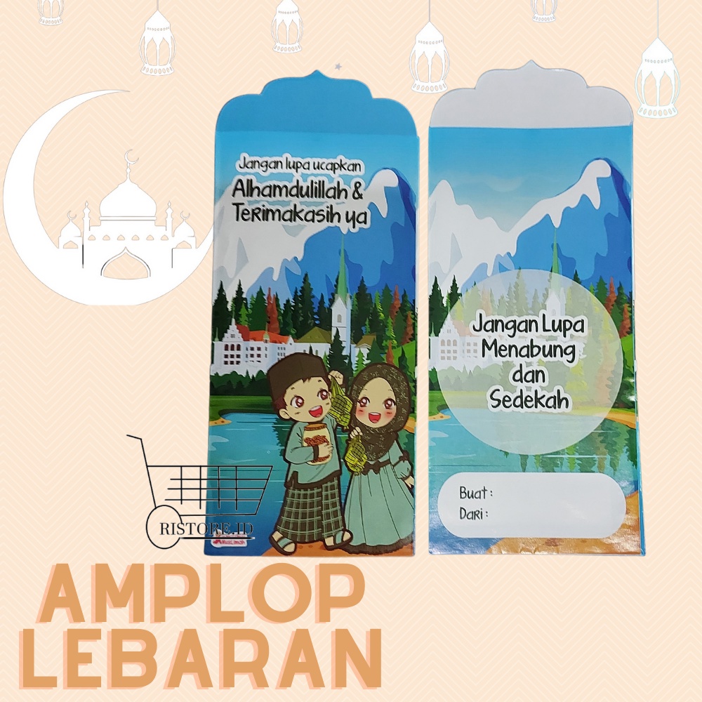 AMPLOP LEBARAN IDUL FITRI / AMPLOP LEBARAN / AMPLOP ANGPAO LEBARAN IDUL FITRI / AMPLOP LEBARAN 1 PACK ISI 10 LEMBAR