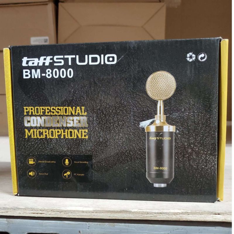 MIC REKAMAN CONDENSER STUDIO BM 8000 UNTUK YOUTUBER RECORDING BM8000