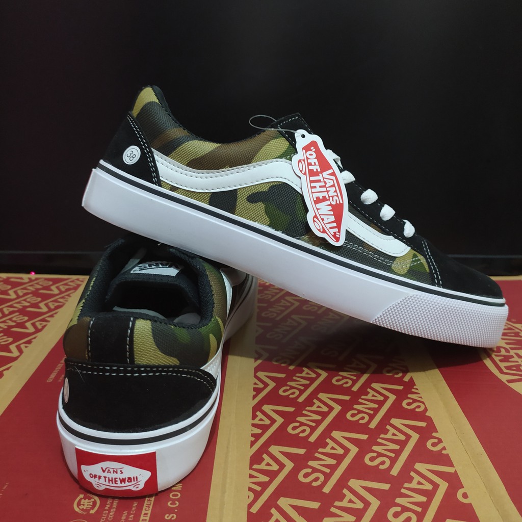 Sepatu Vans Old School Army Sneakers Kasual