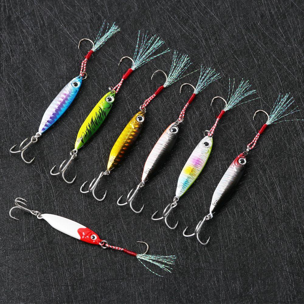 Wonder Feather Metal Fishing Lures Ikan Kecil Bass Hook10.15.20.30G Pengecoran Timah