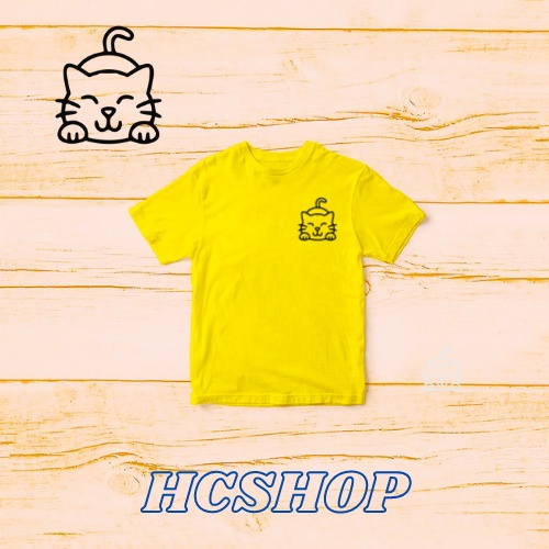 Kaos Anak kucing lucu Ideal Usia 2-16th Unisex Cowok Cewek Kaos Oblong Anak Pakaian Anak