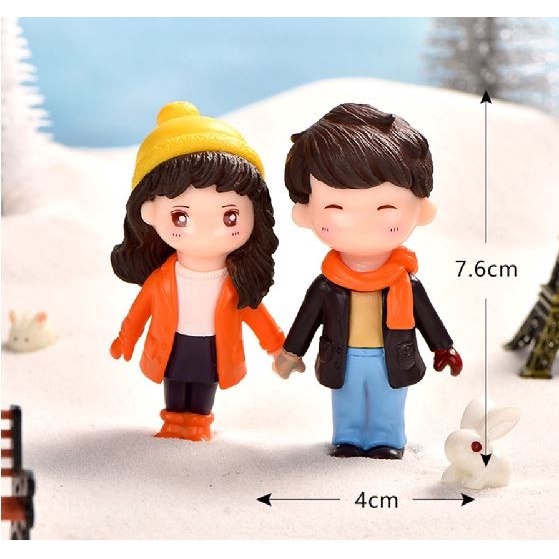 Miniature Lover Figures - Lovers Couple Figurines #36 (2pcs)