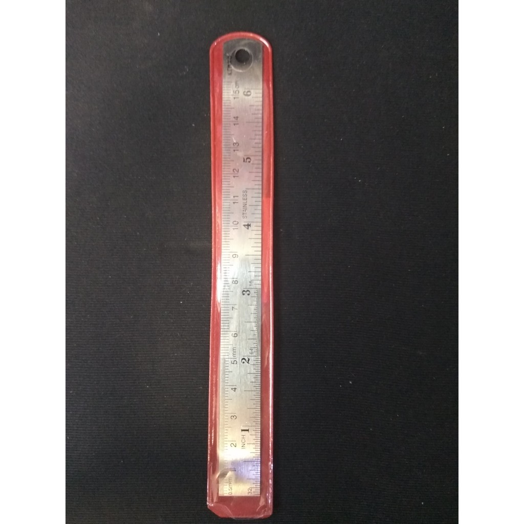 Penggaris besi 15 cm kenko