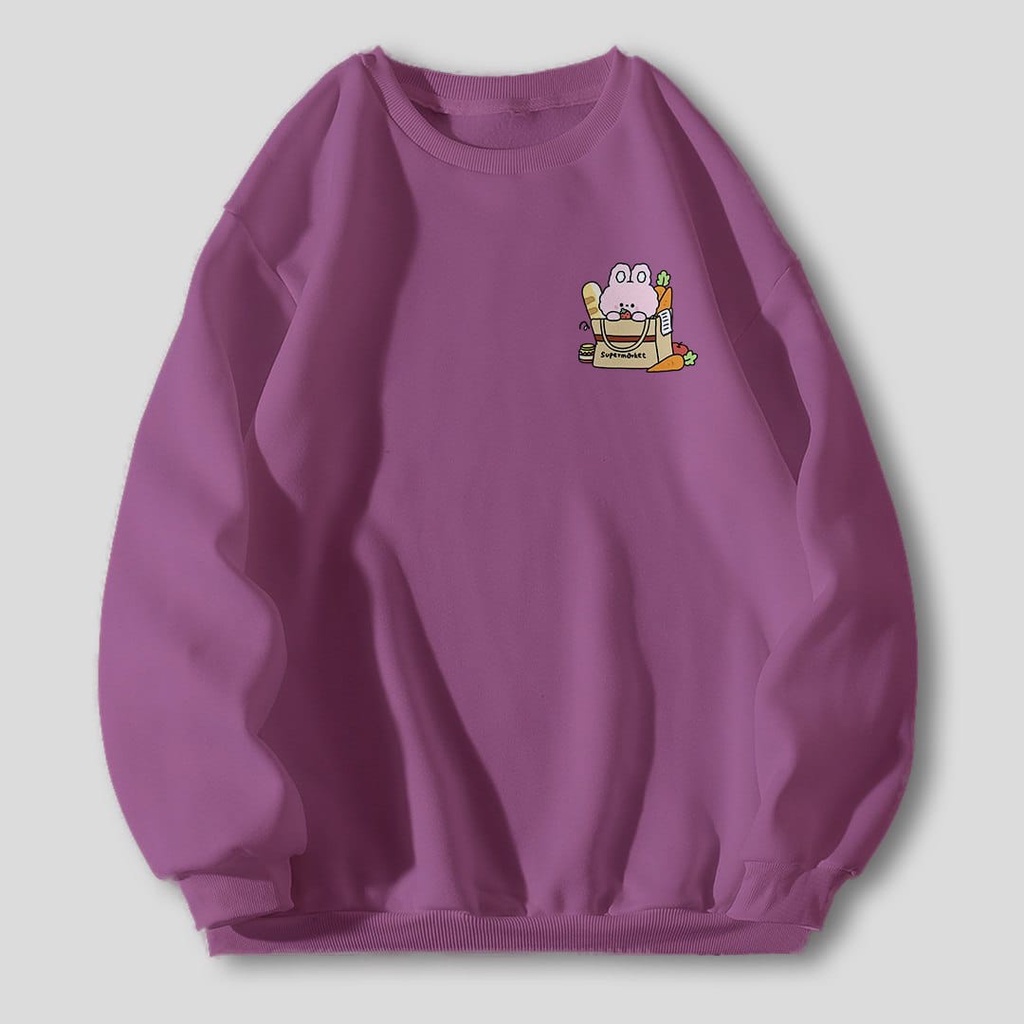 RABBIT SHOPPING SWEATER WANITA TEBAL SIZE M - XXL / SWEATER WANITA TEBAL