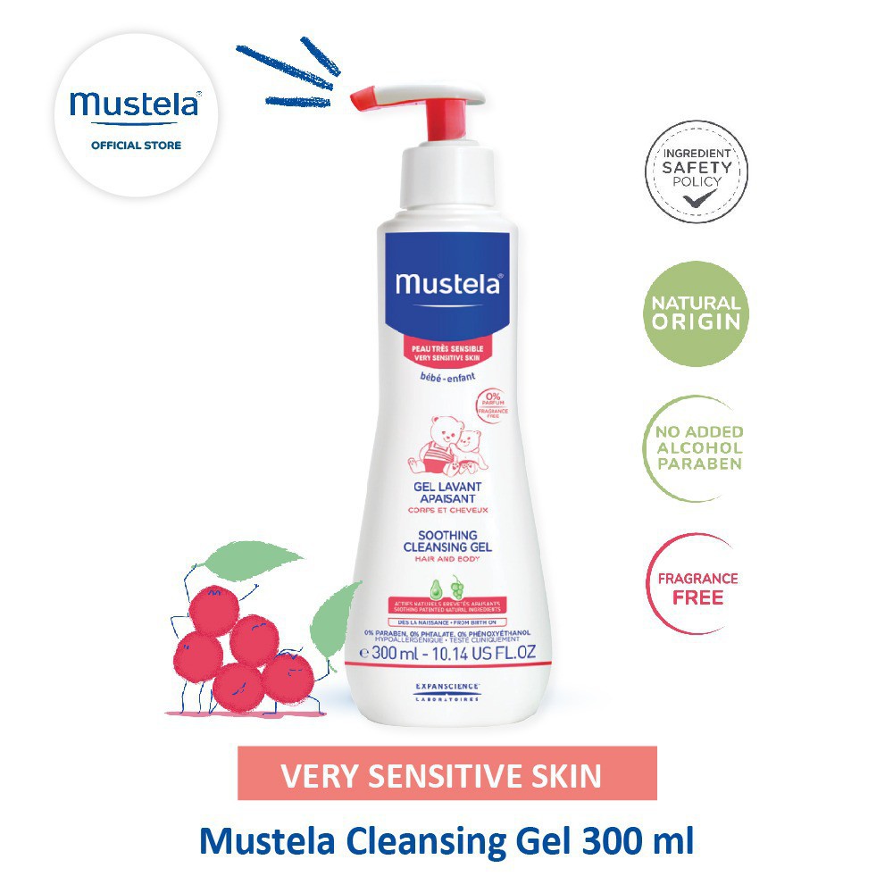 Mustela Soothing Cleansing Gel / Sabun Mandi Bayi - 300 ml