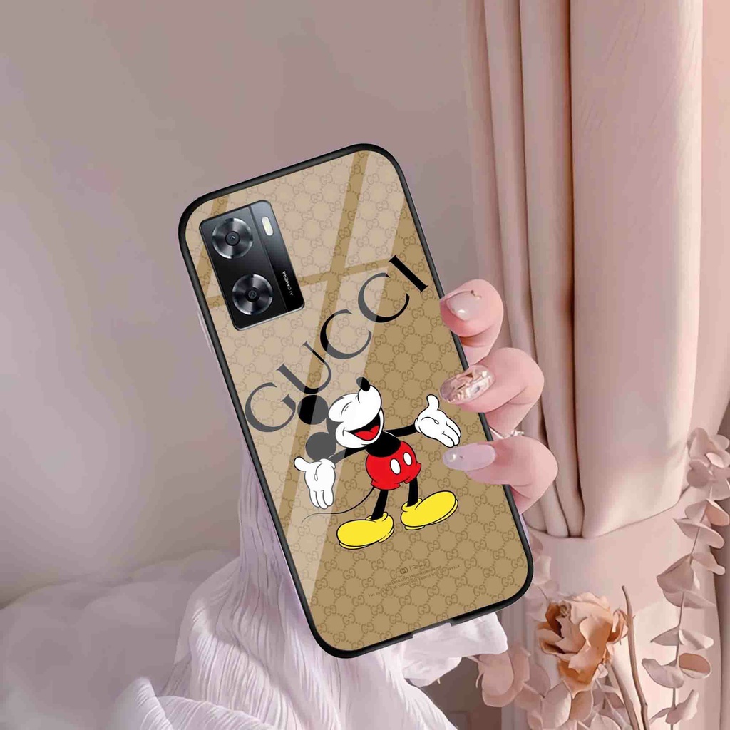 (GC 96) Softcase Kaca Oppo A57 A77s 2022 - Kesing Kaca Oppo A57 A77s 2022- Case Cantik Oppo A57 A77s