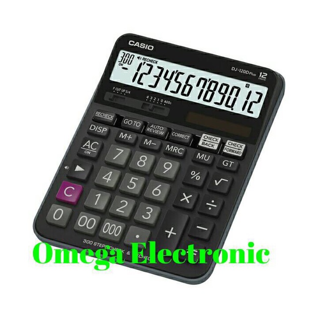 Casio Calculator DJ-120D Plus Check &amp; Correct  Review Desktop Kalkulator DJ 120D PLUS