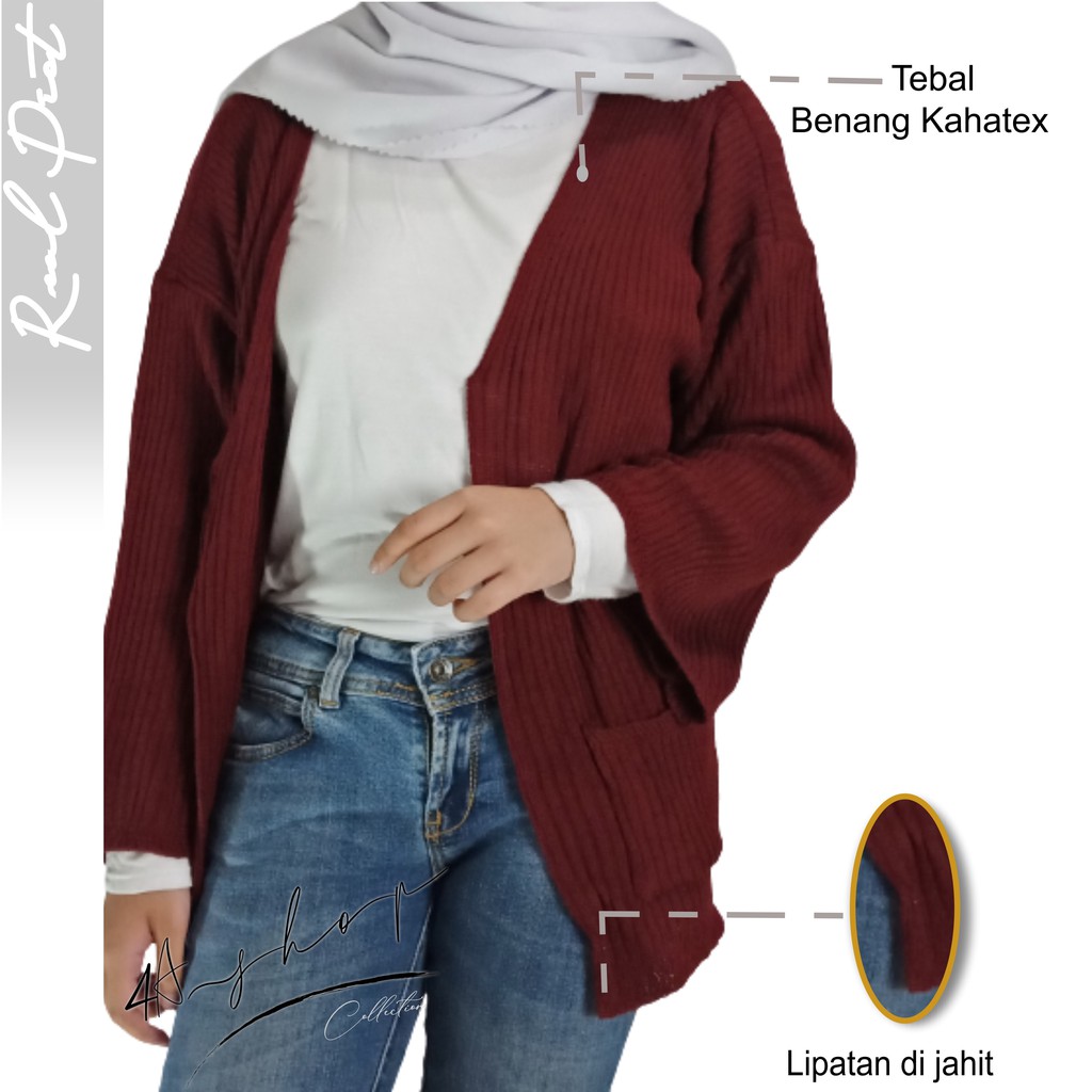 Cardigan rajut loocy hyundae oversize