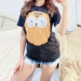 Baju Atasan Wanita - OWL COLLECTION-OWL GENDUT-HITAM