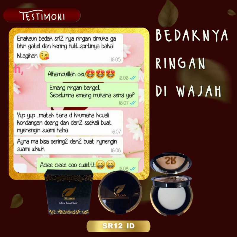 BEDAK SR12/ BEDAK EXCLUSIVE COMPACT POWDER WITH FOUNDATION + SPF 25 SR12