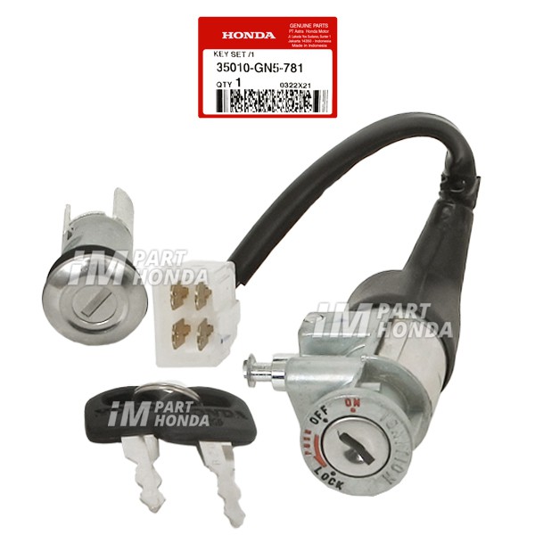 35010-GN5-781 Keyset Kunci Kontak Plus Kunci Jok Prima JKT