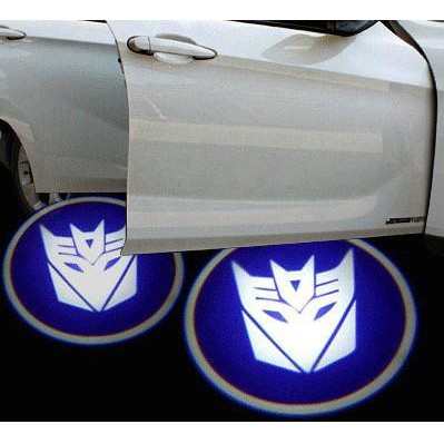 Ghost Show Door Lampu Pintu Logo Transformer Biru