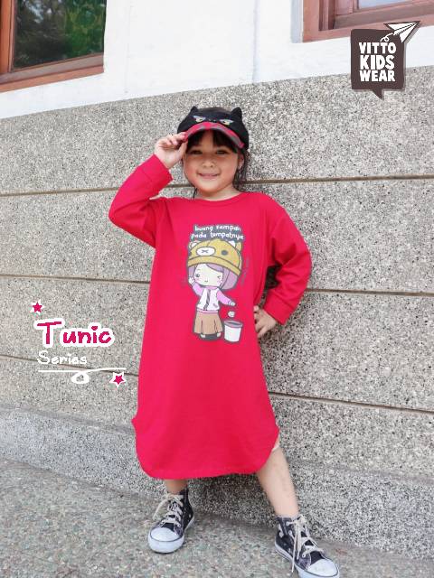 Tunik Anak Big Cutting Vitto sisa size 2.4.6 saja