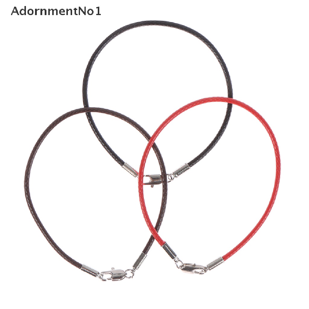 (AdornmentNo1) 1pc Gelang Tali Kulit Anti Alergi Untuk Pria / Wanita