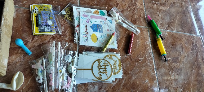 Cake Topper Happy Birthday Paper Mix Set