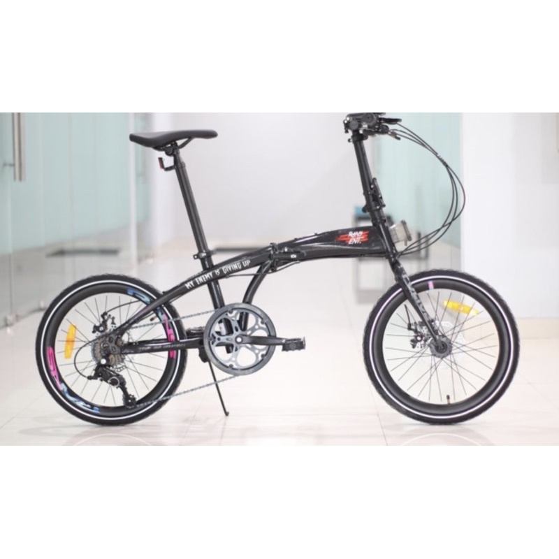 Khusus Gojek/Grab Instan Sepeda Lipat Element Police Milan 8 speed 20 inch Rans raffi & original milan garansi resmi SNi-3