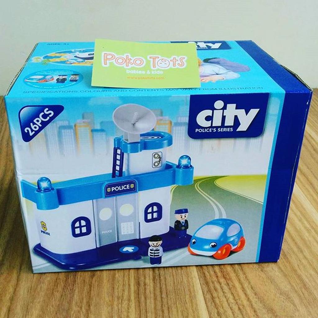 Happy Toon City Police Series Mainan Anak Mobil Polisi