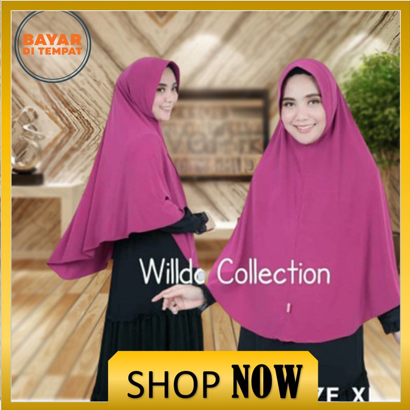 Khimar Jersey Naima Xl Jilbab Pet Non Busa Original Wilda Collection