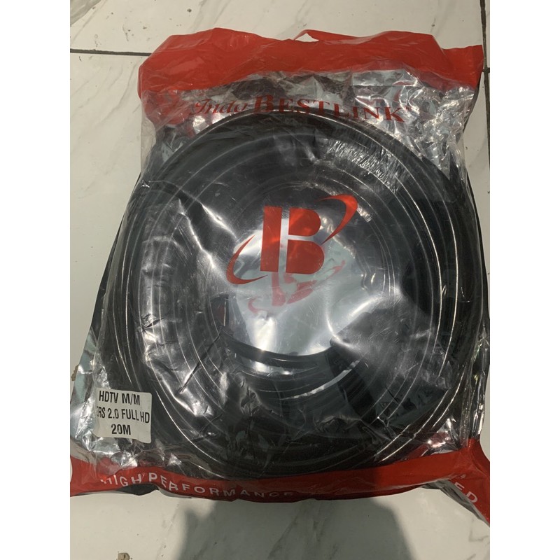 BESTLINK Kabel HdTV 20m  Versi 2.0 HIGH QUALITY Full HD / KABEL HDTV 20 METER V2.0