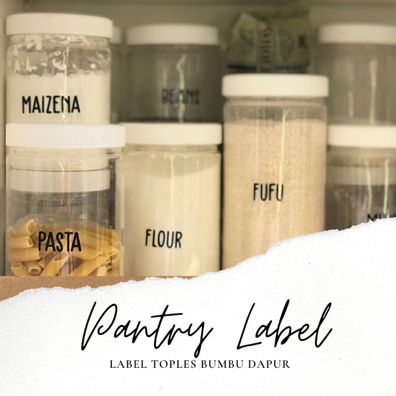 

KITCHEN / PANTRY LABEL / LABEL TOPLES / LABEL NAMA