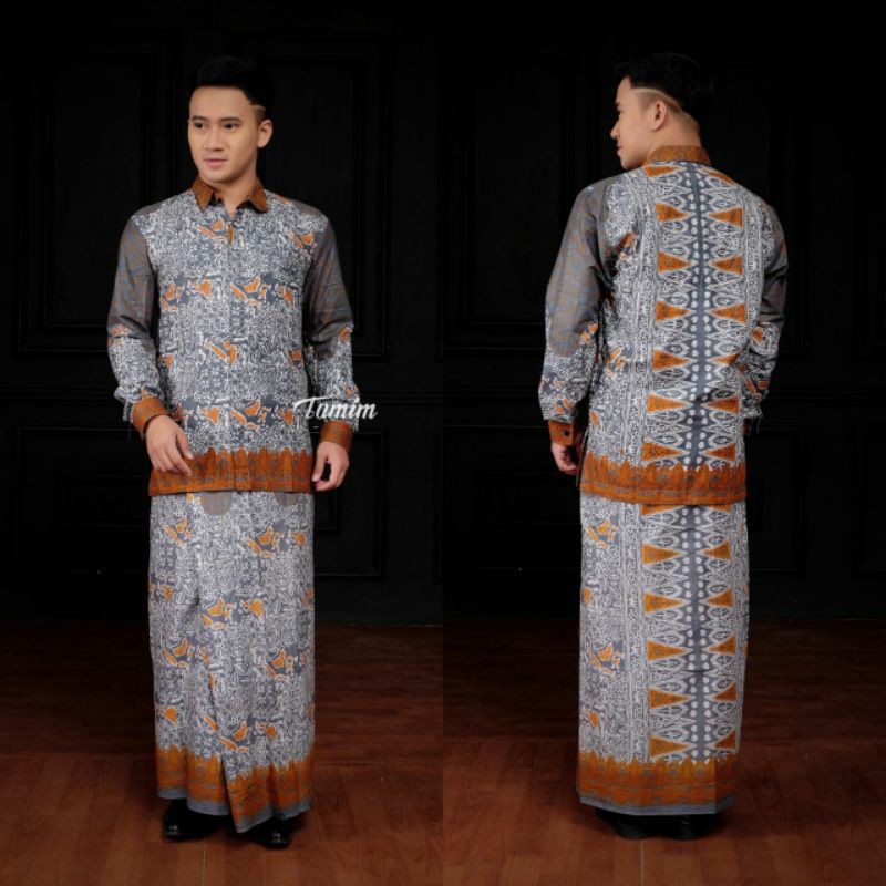 Setelan Sarung Macan Mojang Kemeja _sarung Batik_sarung Batik Pekalongan Sarung Aqil sarung solo