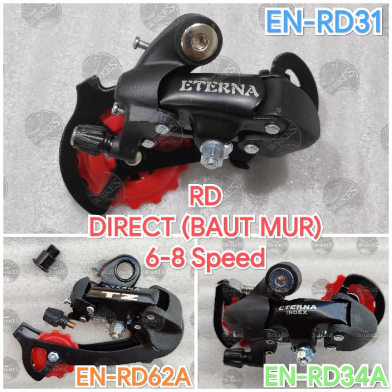 RD Rear Derailleur Letter S Sepeda 6 7 8 Speed. Direct (BAUT MUR) ETERNA