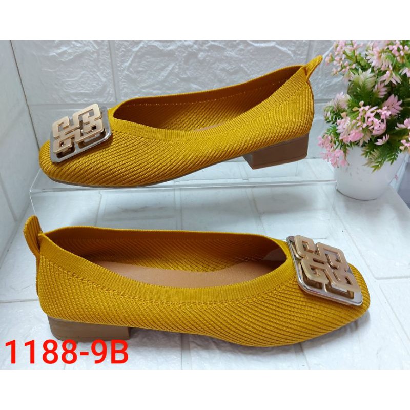 sofiya sepatu flat rajut 1188-9B