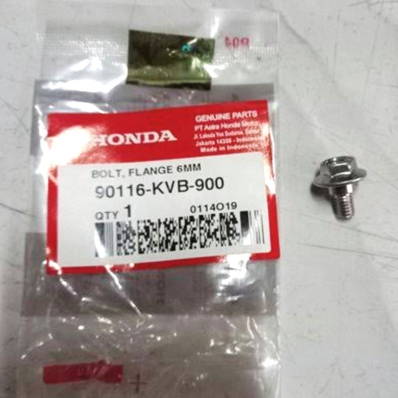 Bolt Flange 6mm 6x14 Baut Spakbor Radiator Stepfloor Beat Vario 125 150 ADV GTR PCX Sonic Revo Putih