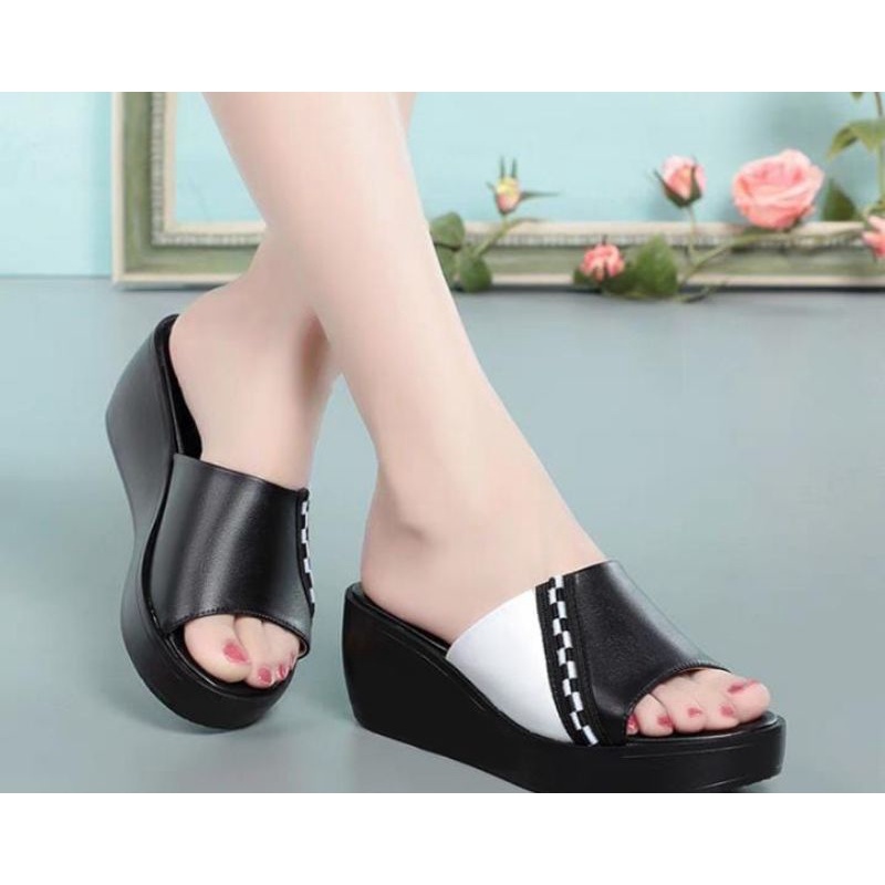 sandal wanita terbaru/sandal  wedges/sandal import /sandal pesta/bisban