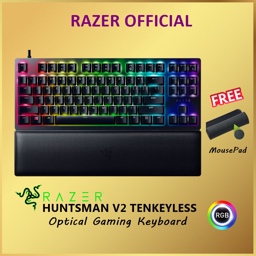 Razer Huntsman V2 Tenkeyless Optical Gaming Keyboard TKL