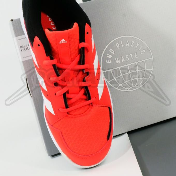 Sepatu Badminton / Indoor Court Shoes Adidas Ligra 7 M Solar Red
