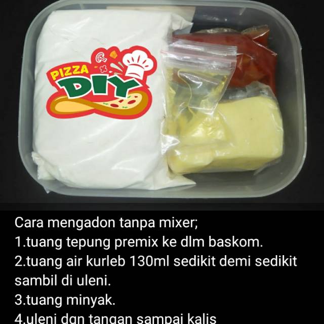 

Membuat pizza sendiri dgn mudah , satu paket lengkap untuk membuat pizza
