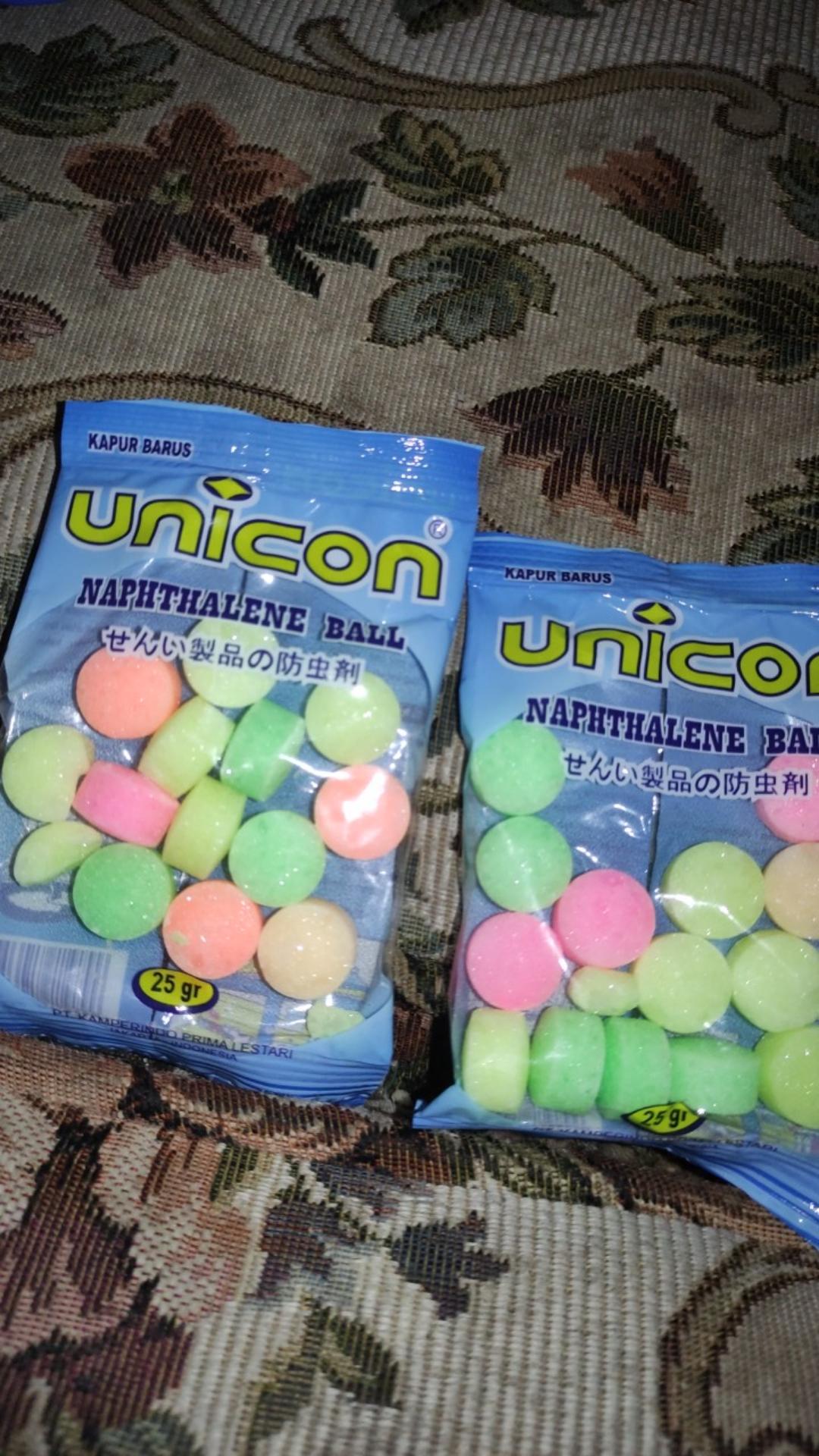 Kapur Barus Unicon Warna Warni Kemasan Ekonomis 25 Gram Kamper Warna