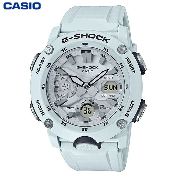 JAM TANGAN PRIA CASIO G-SHOCK GA-2000S-7A ORIGINAL - GSHOCK GA2000S PUTIH
