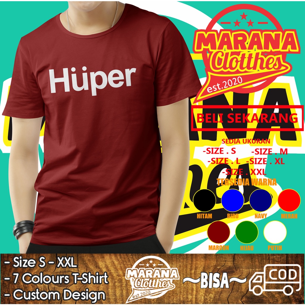 Kaos Audio Huper Logo Operator Sound System Baju Musik
