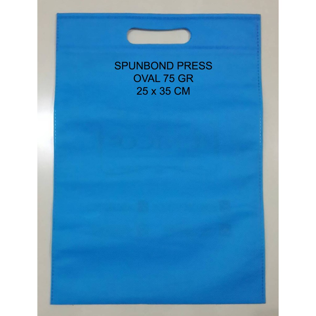 

[LUSIN] Tas Kain Press Spunbond 75 gsm Oval Polos Uk 25 x 35 cm