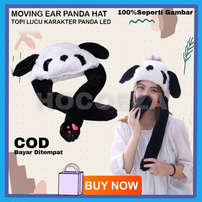 TOPI UNIK KUPING GERAK KARAKTER LUCU MOVING EAR CUTE HAT WITH LED LIGHTS VA329