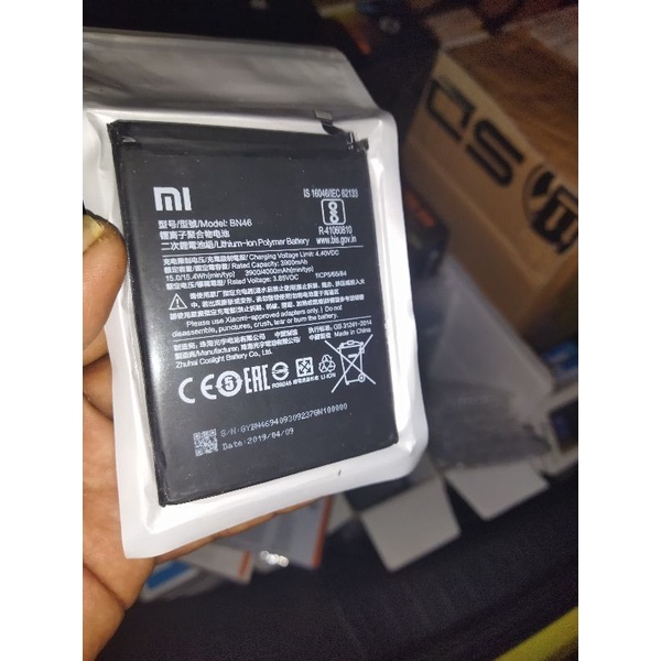 Baterai redmi BN 46 / batre xiaomi bn46 new original