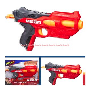 Nerf Mega Hotschock n Strike Pistol Mainan Dengan Peluru Busa