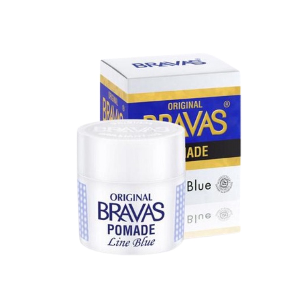 BRAVAS Pomade Oil Based MAS / Black / Executive / Line Blue 80G