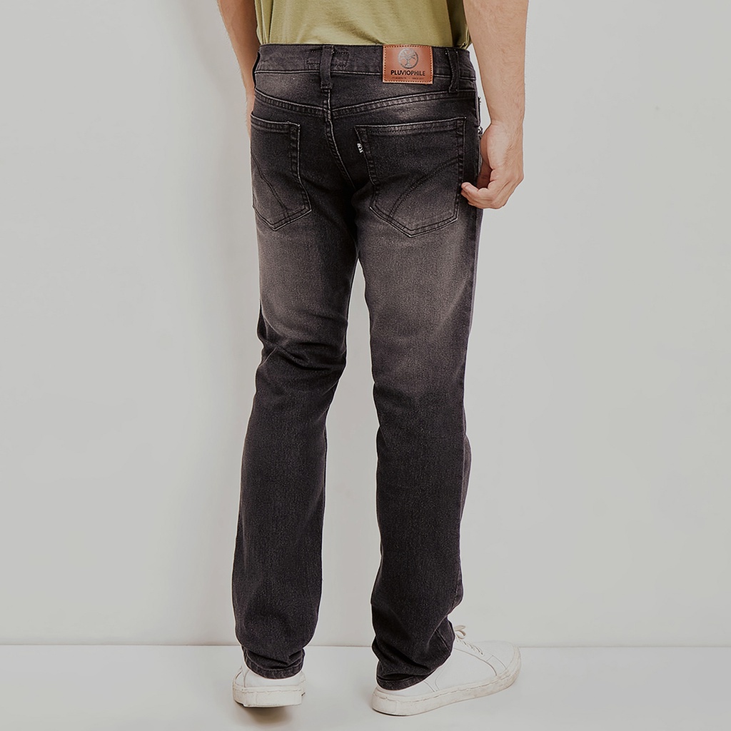 Pluviophile - Celana panjang denim slimfit - Black scrub