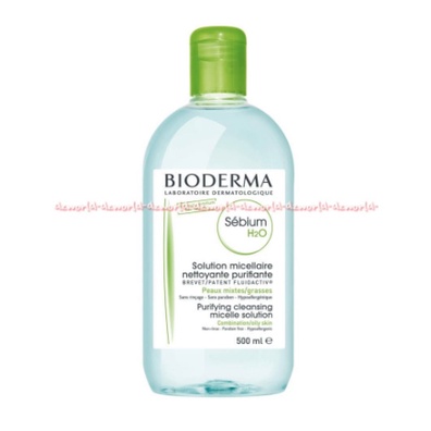 Bioderma H2O Sebium 500ml Pembersih Makeup Untuk Kulit Berminyak dan Kombinasi Bio Derma Penghapus Make Up makeup Remover