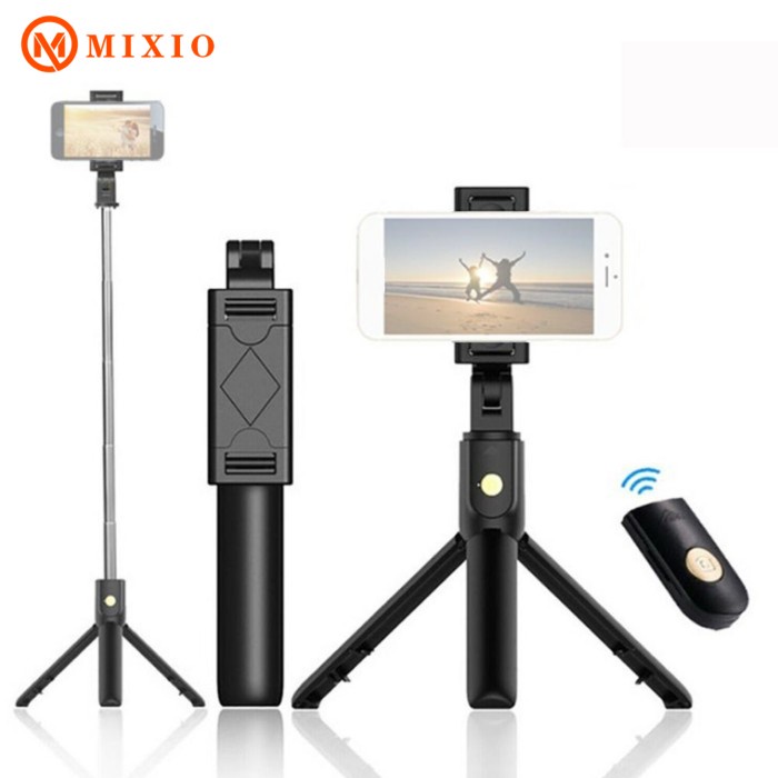 MIXIO - Q07 Selfie Stick Tripod Phone Stand (NON-LED Fill Light)