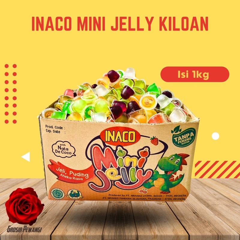 

Inaco Jelly Kiloan - Inaco Mini Jelly Curah 1kg